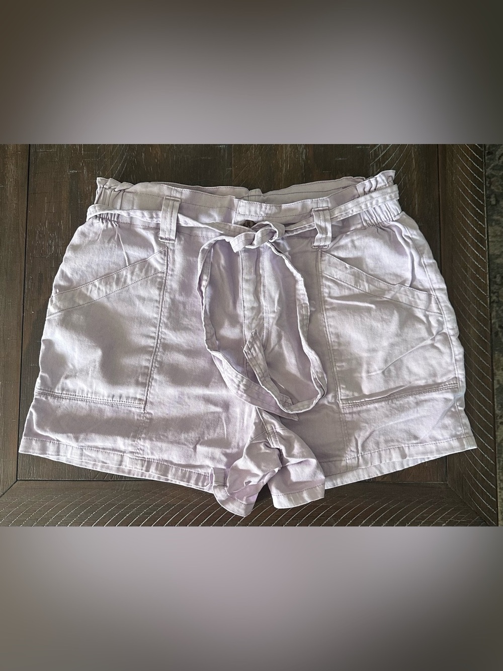 Old Navy Lavender Cargo Shorts with Tie Waist